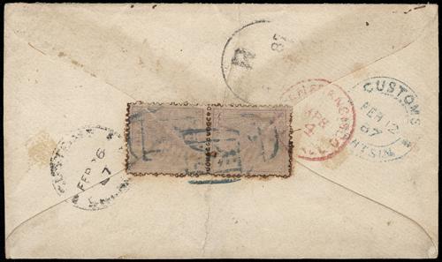 Lot 5191 - customs post - John Bull Stamp Auctions sale 332 Lot 5191 - customs post - John Bull Stamp Auctions sale 332
